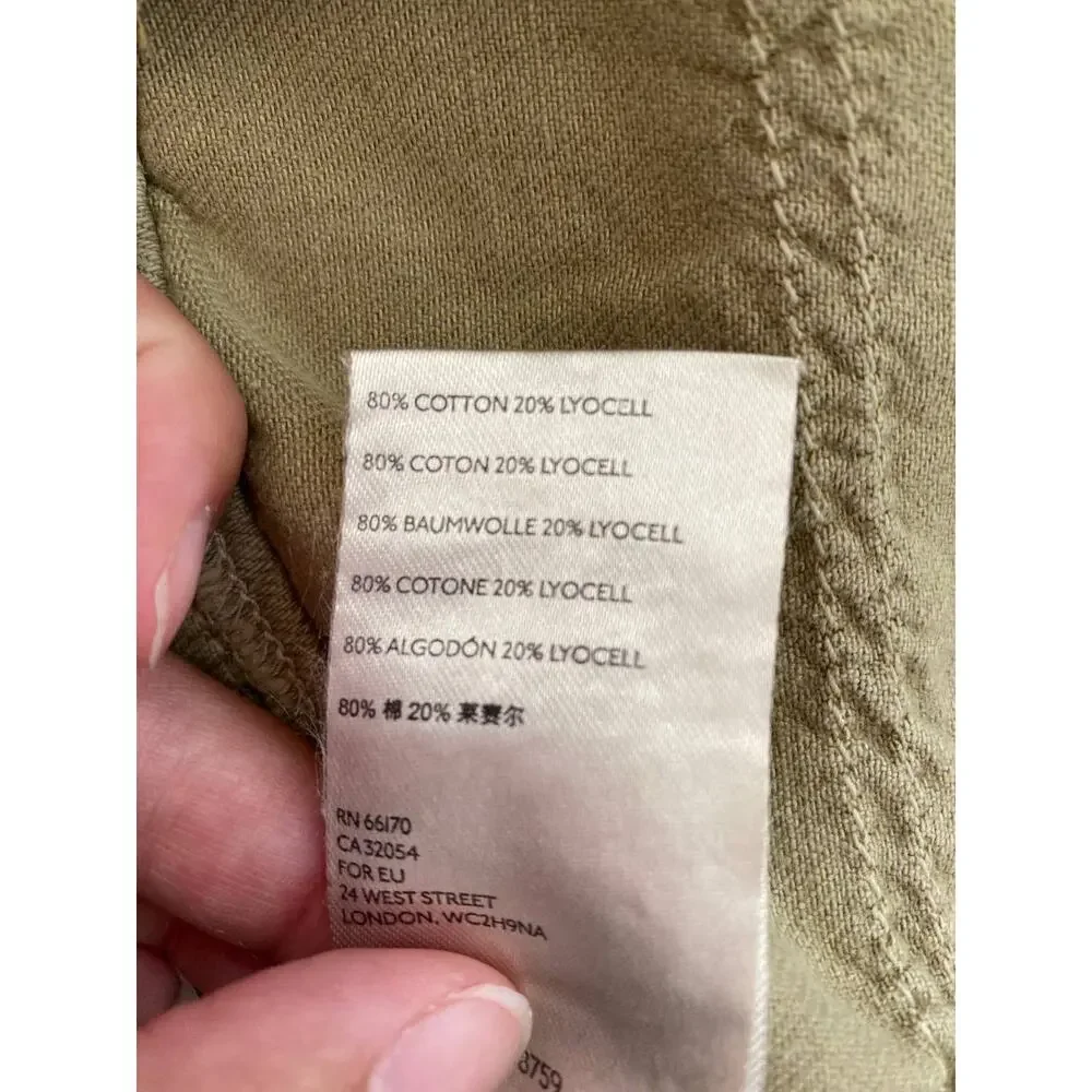 Free People Alpha Utility Mini Skirt Tan Button Fly NEW Willow Size 2 Everyday